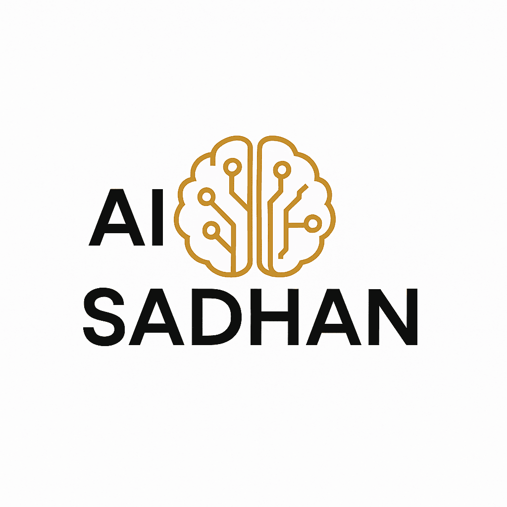 "AISADHAN logo – AI tools blog in Hindi"